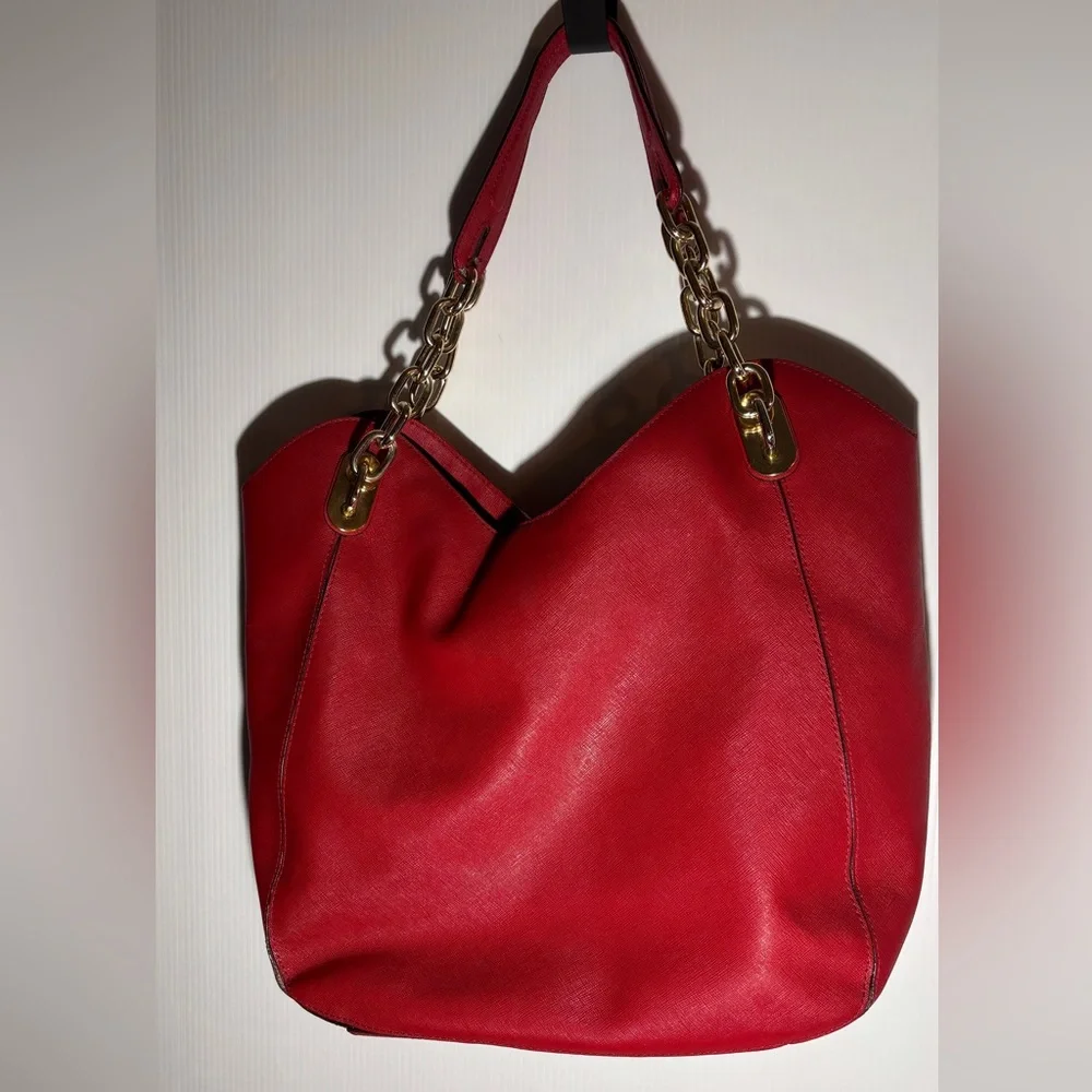 Michael Kors Red Tote Bag